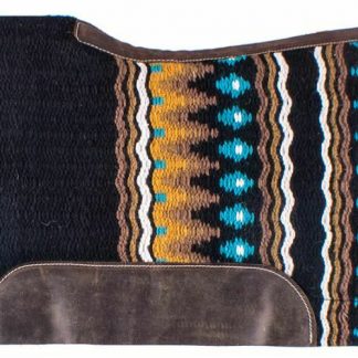 Showman SADDLE PAD Memory Felt w/ Wool Top & Reinforced Leather Spine