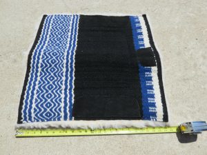 NWT NEW blue Wool Top Pony Pad show blanket for western saddles 24 x 24 Showman