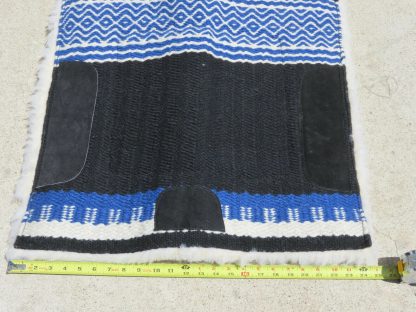 NWT NEW blue Wool Top Pony Pad show blanket for western saddles 24 x 24 Showman
