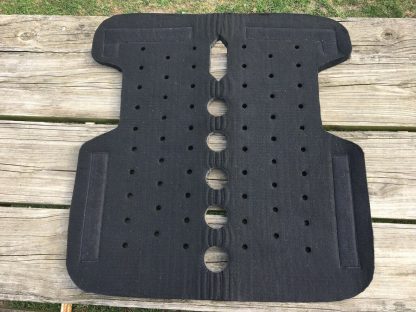 Showman 1" vented black felt pad w/cut-out withers & skirts