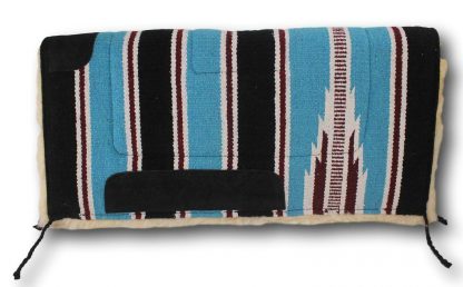 Showman Navajo Design Saddle Pad w/ Fleece Underside Wear Leathers Horse Tack