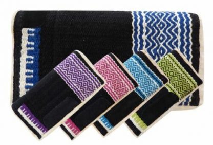 Showman 24" x 24" Pony Size Wool Top Chevron Pattern Western Saddle Pad