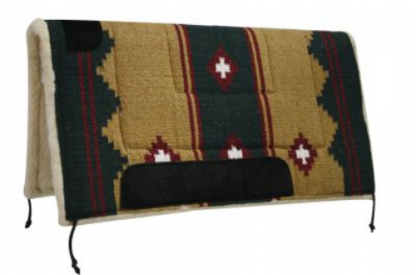 Showman 32" x 32" Southwest Saddle Pad w/ Kodel Fleece Bottom