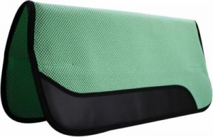 Showman SADDLE PAD 32" X 30" WAFFLE Perforated with Wear Leathers