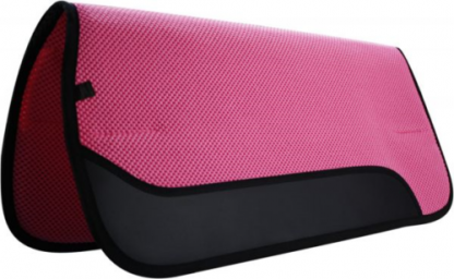 Showman 32" x 30" Waffle Perforated Saddle Pad w/ Wear Leathers