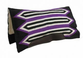 Showman 33" x 38" Contour woven wool pad w/ felt center and fleece bottom Purple