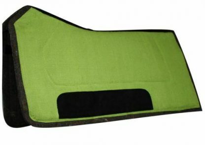 Showman 32" x 32" Contoured Saddle Pad w/ Felt Bottom & Wear Leathers