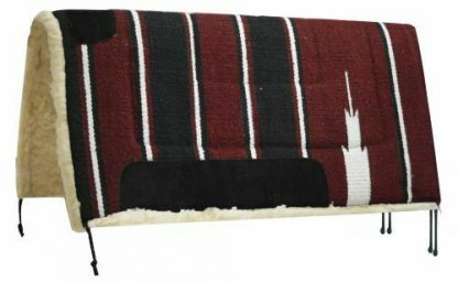 Showman 32" x 32" Navajo Saddle Pad w/ Kodel Fleece & Suede Wear Leathers