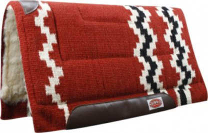 Showman 36" x 34" Wool Top Western Cutter Style Saddle Pad