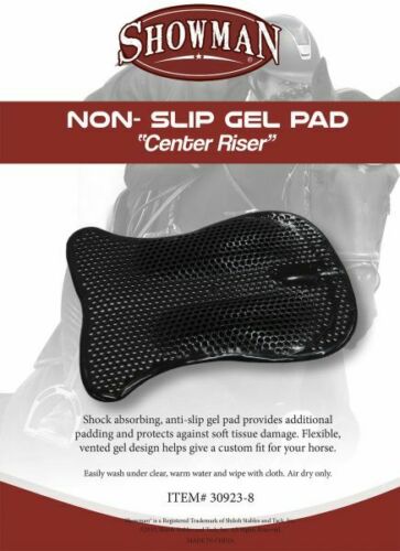 Showman Center Riser Non-Slip Vented Gel Pad Flexible Shock absorbing