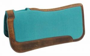 Showman 31" x 32" Teal Felt Saddle Pad with Reinforced Spine & Vented Wither!