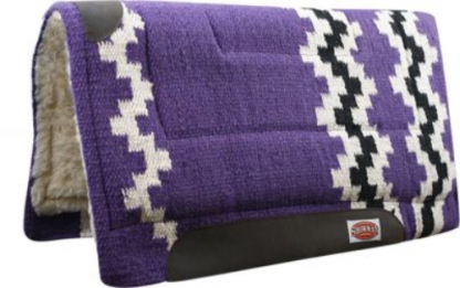 Showman 36" x 34" Wool Top Western Cutter Style Saddle Pad