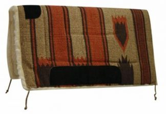 Showman 32"x32" Deluxe Navajo Print Saddle Pad with Kodel Fleece Bottom
