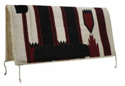 Showman 32"x32" Deluxe Navajo Print Saddle Pad with Kodel Fleece Bottom