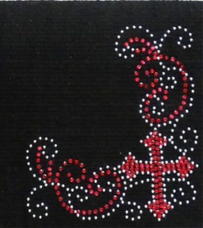 Showman 38" x 34" 100% Woven New Zealand Wool Saddle Blanket w Pink Cross Design