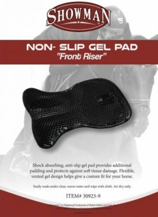 Showman Front Riser Non-Slip GEL PAD Shock Absorbing Flexible Vented Washable