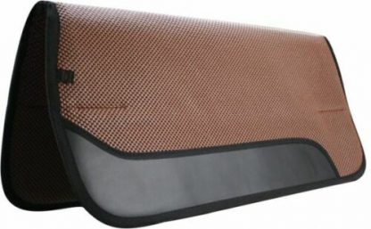 Showman 32" x 30" Waffle Perforated Saddle Pad w/ Wear Leathers