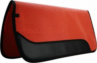 Showman 32" x 30" Waffle Perforated Saddle Pad w/ Wear Leathers