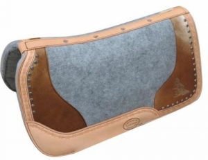 Showman Pony Pad 24"x24" Argentina Cow Leather Pad Hair on Cowhide Barrel Racer