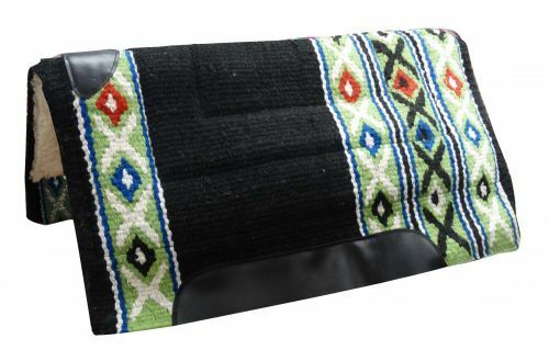 Showman 36" X 34" 100 Woven Wool Top Pad With Fleece Bottom Horse Tack for sale online 