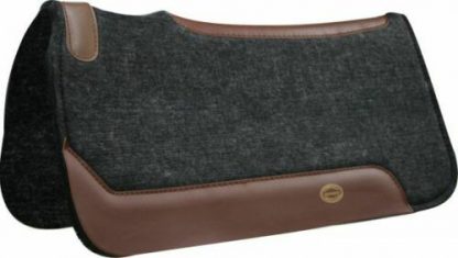 Showman SADDLE PAD w/ Blended Wool & Butterfly Cut For Closer Leg Contact