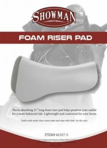 Showman Foam RISER PAD Shock Absorbing Contoured Light Weight Washable