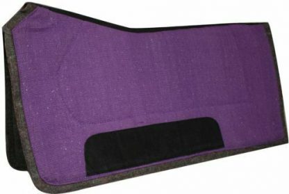 Showman 32" x 32" Contoured Saddle Pad w/ Felt Bottom & Wear Leathers