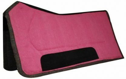 Showman 32" x 32" Contoured Saddle Pad w/ Felt Bottom & Wear Leathers