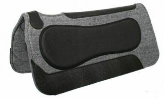 Showman 32" x 32" Gray WOOL Blend Western SADDLE PAD With NEOPRENE Build Up