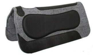 Showman 32"x32" Gray Wool Blend Saddle Pad With Neoprene Build Up! NEW TACK!!