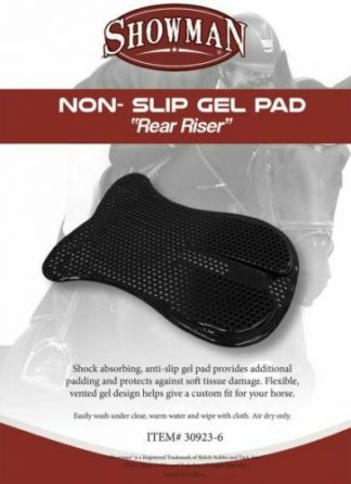 Showman Rear Riser Non-Slip Vented Gel Pad Flexible