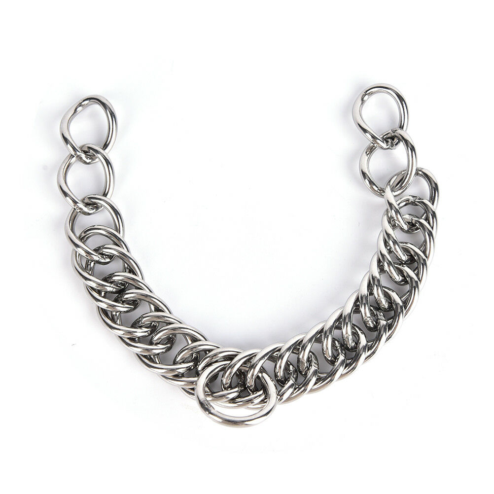 1pc stainless steel double link curb chain for horse bits pet JBUYJ 