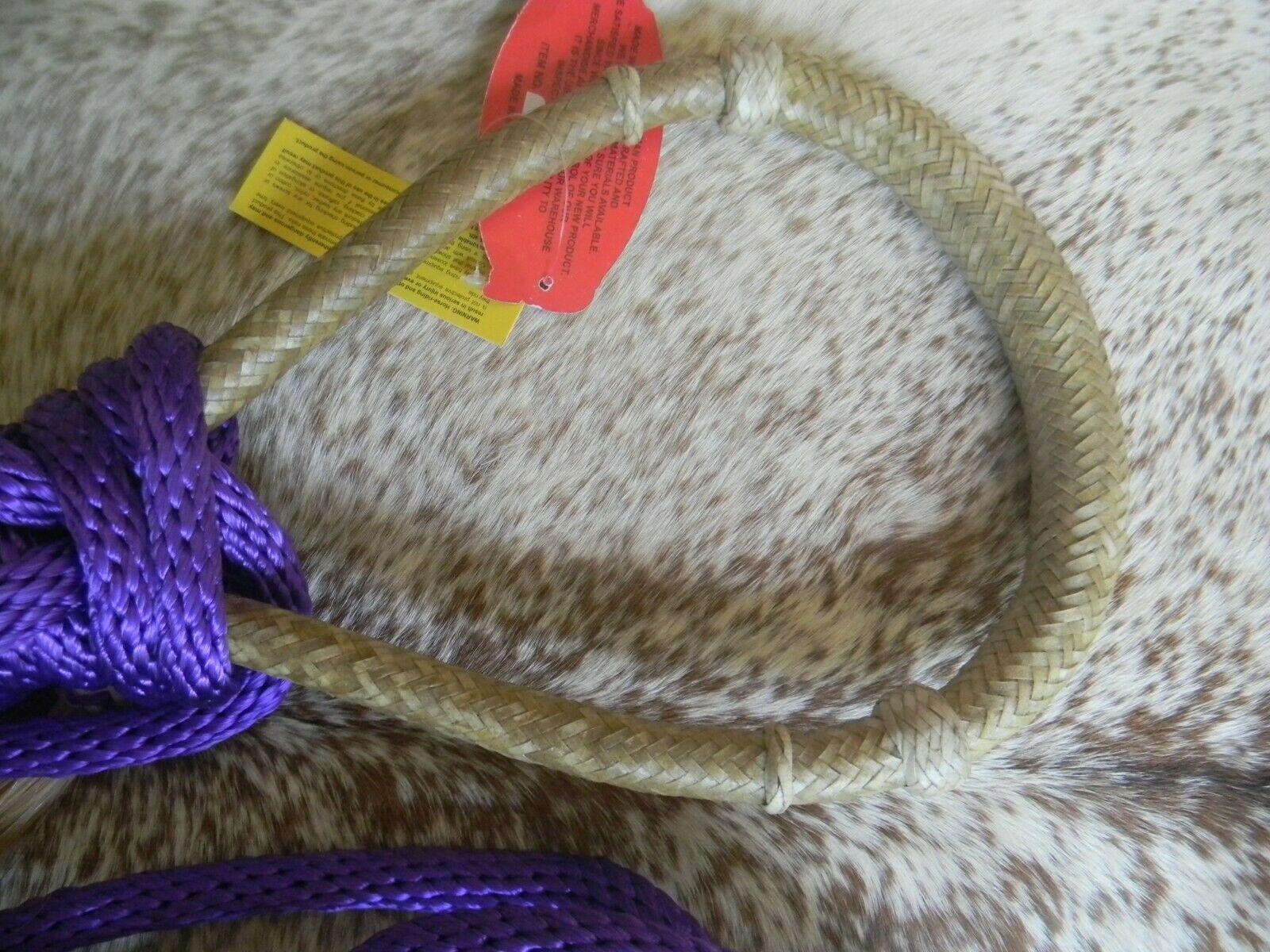 Details about   Natural Rawhide Bosal & Nylon Mecate with HorseHair Tassel For Bitless Hackamore 
