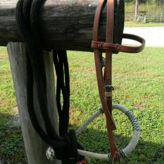 Bitless Show Hackamore Rawhide Bosal Mecate NICE Complete Set New Horse Tack