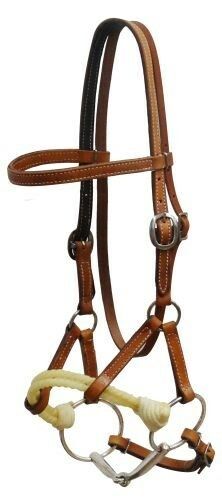 Showman Argentina Cow Leather Side Pull w/ O-Ring Snaffle Bit!! NEW HORSE TACK!!