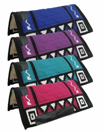 Showman 36" x 34" Cutter Style Woven Wool Saddle Pad w/ Navajo Design