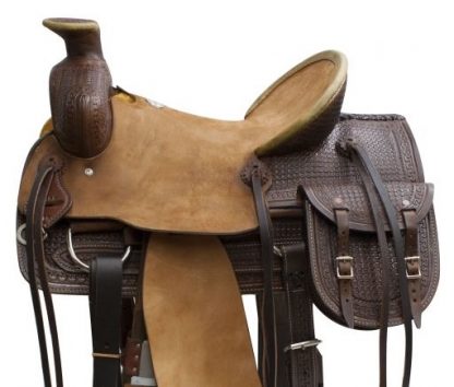 Western-Roper-Saddle-Dark-Basket-Tooling-Bags-Taps-1