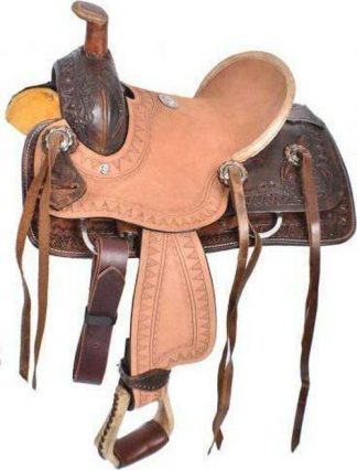 10  Pony Hard Seat Roper Style Saddle