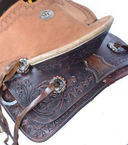 10  Pony Hard Seat Roper Style Saddle - Image 2
