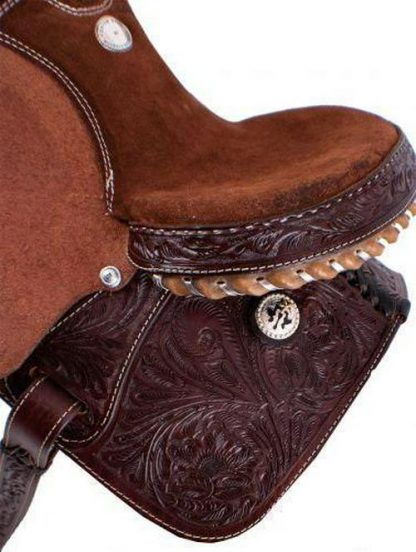 10" Youth Barrel Style Saddle - Image 2