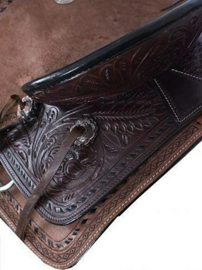 10  Youth Hard Seat Bear Trap Style Saddle - Image 2