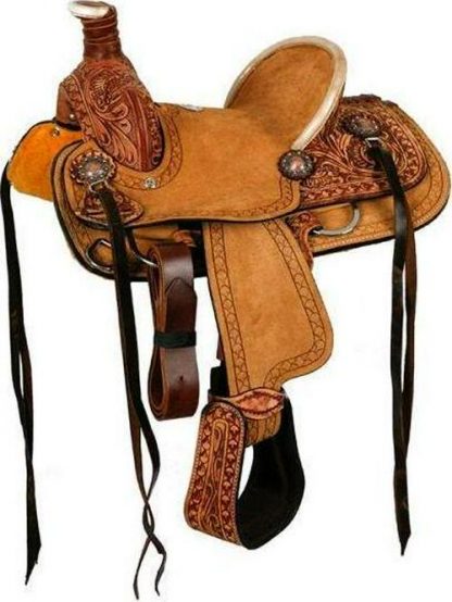 10  Hard Seat Roper Style Saddle