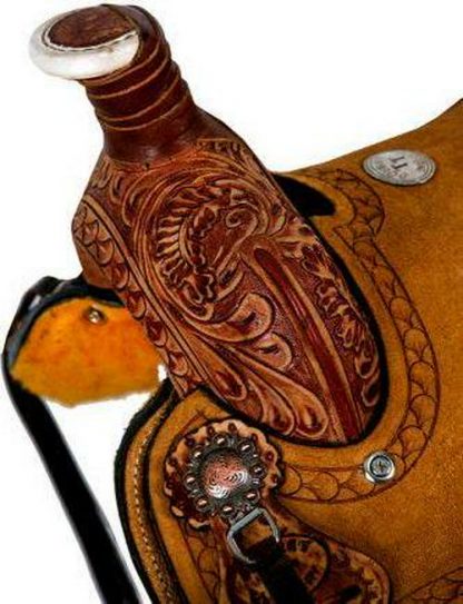 10  Hard Seat Roper Style Saddle - Image 3