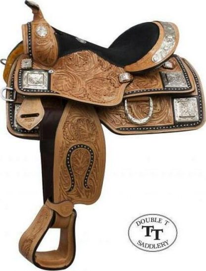 12  Fully Tooled Youth / Pony Show Saddle With Silver