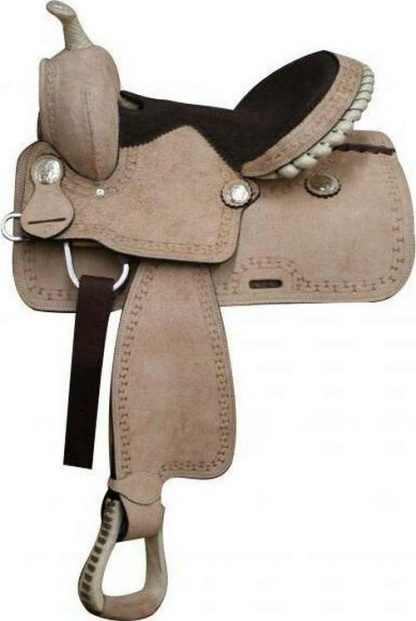 13  Pony / Youth Rough Out Leather Saddle