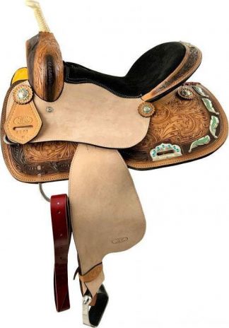 14", 15",16" Barrel Style Saddle with Barrel Racer Conchos