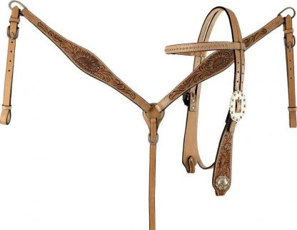 14", 15", 16" Barrel saddle set with sunflower tooling - Image 5