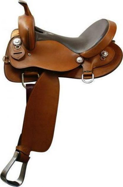 16  Trail Saddle. Smooth Finish Argentina Cow Leather.