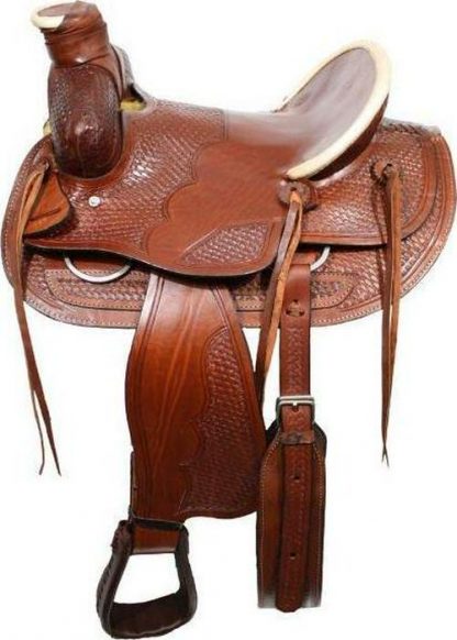 16" Wade style ranch saddle with square front