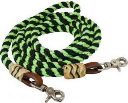 8FT Rolled Nylon Barrel Reins. - Image 3